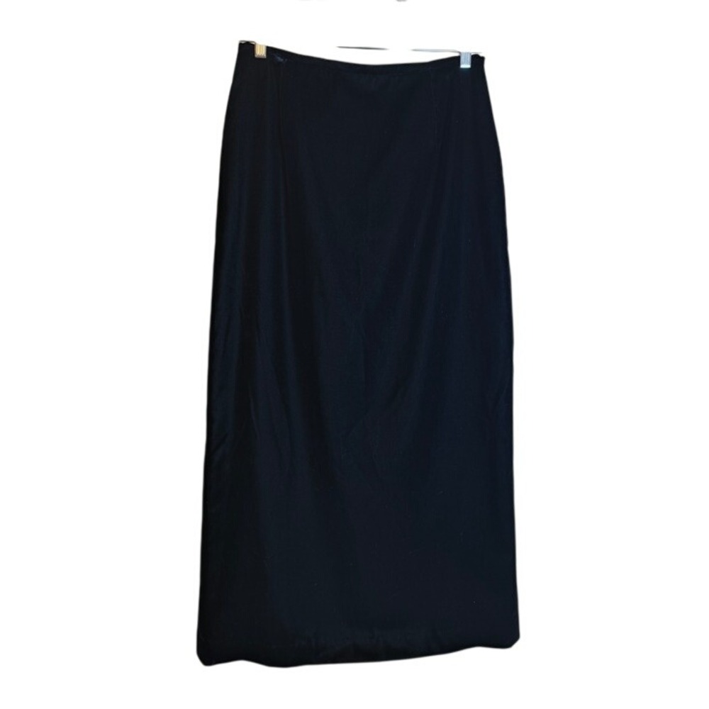 Whimsigoth Classic Velvet Black Womens Maxi Skirt Sz 10 Vintage Clothing